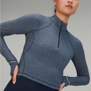 Lululemon It’s Rulu Run Ribbed Cropped Half Zip